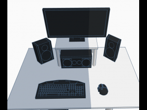 Pc or Domestic Computer 3D Model