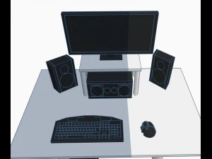 Pc or Domestic Computer 3D Model