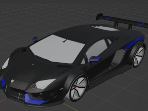 Very cool sport Car Model 3D