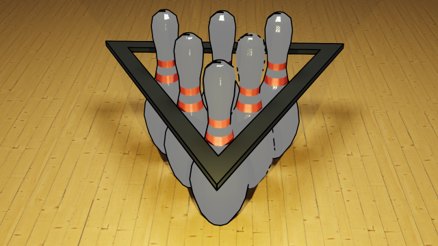 Bowling pins 3D 모델 .c4d .max .obj .3ds .fbx .stl .blend