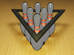 Bowling pins Model 3D