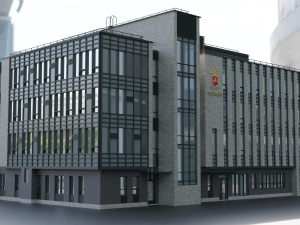 Modern police building 3D Model
