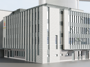Modern police building Modelo 3D