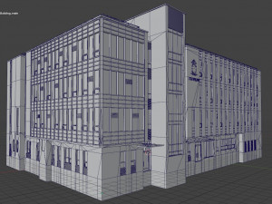 Modern police building Modelo 3D