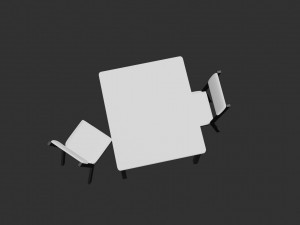 Table and chair 3D Модель