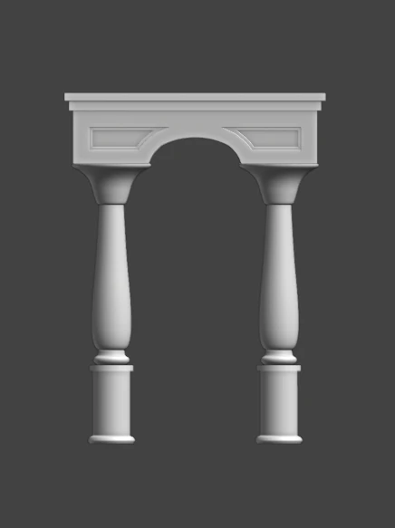 Arc 3D Model .c4d .max .obj .3ds .fbx .stl .blend 