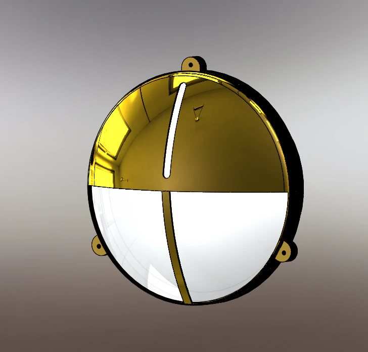 Navy Wall Light 3D Model .c4d .max .obj .3ds .fbx .stl .blend 