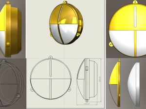 Navy Wall Light 3Dモデル
