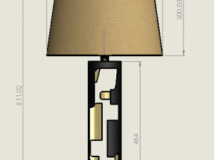 Tunnel Table Lamp Modèle 3D