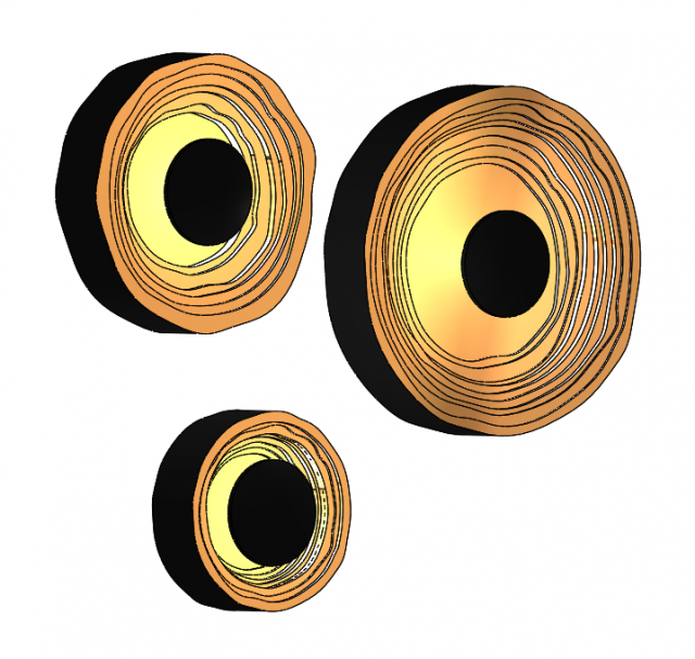 Water Drop Wall Lights 3in1 3D Model .c4d .max .obj .3ds .fbx .stl .blend 
