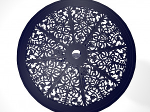 Cast Iron Bistro Table 3D 模型