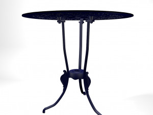 Cast Iron Bistro Table 3D 模型
