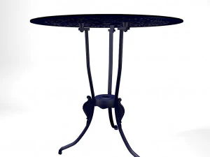 Cast Iron Bistro Table 3D Model