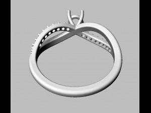 4mm Engagement Ring 3D Принт Модель