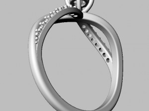 4mm Engagement Ring 3D Принт Модель