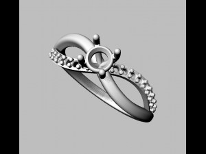 4mm Engagement Ring 3D Принт Модель