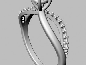 4mm Engagement Ring 3D Принт Модель