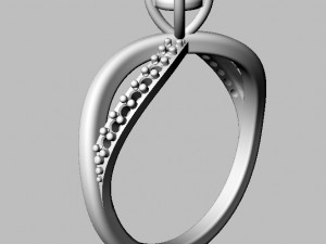 4mm Engagement Ring 3D Принт Модель