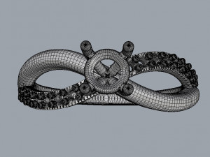4mm Engagement Ring 3D Принт Модель