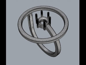 5mm Stone Modern Ring 3D printmodel