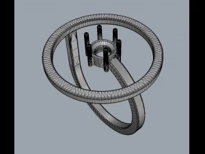5mm Stone Modern Ring 3D Print Model
