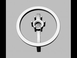 5mm Stone Modern Ring 3D Print Model