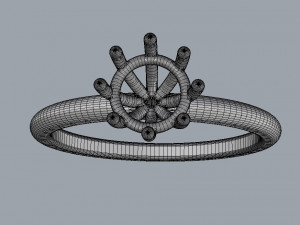 6mm Engagement Ring 3D Принт Модель
