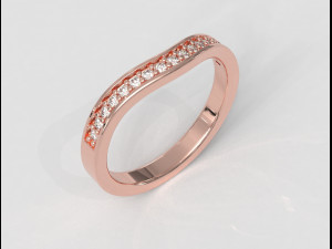 Half Diamond Band 3D-printmodel