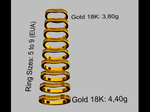 Half Diamond Band 3D-printmodel