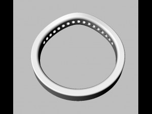 Half Diamond Band 3D-printmodel