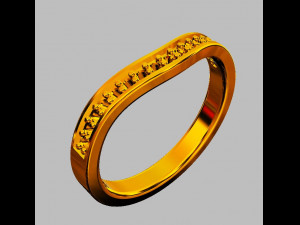 Half Diamond Band 3D-printmodel