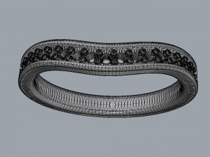 Half Diamond Band 3D-printmodel