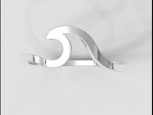 Wave Ring 3D Print Model