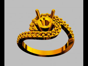 Обручальное кольцо 5 мм 3D Принт Модель