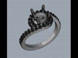 Обручальное кольцо 5 мм 3D Принт Модель