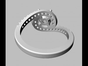 Обручальное кольцо 5 мм 3D Принт Модель