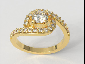 5mm Engagement Ring Modèles 3D en vedette