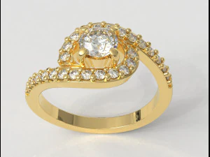 Обручальное кольцо 5 мм 3D Принт Модель