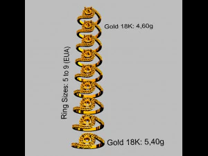 Обручальное кольцо 5 мм 3D Принт Модель