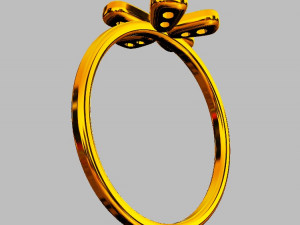 Flower Diamond Ring 3D Baskı Modeli