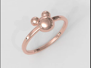 Disney Mickey Ring 3D Print Model