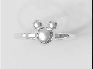 Disney Mickey Ring 3D Print Model