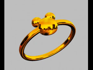 Disney Mickey Ring 3D Print Model