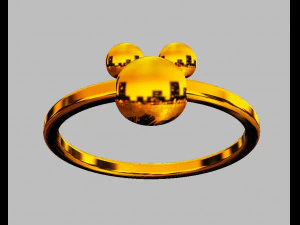 Disney Mickey Ring 3D Print Model