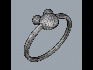 Disney Mickey Ring 3D Print Model