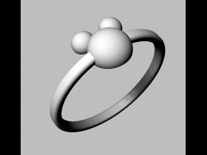 Disney Mickey Ring 3D Print Model