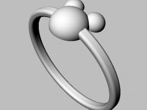 Disney Mickey Ring 3D Print Model