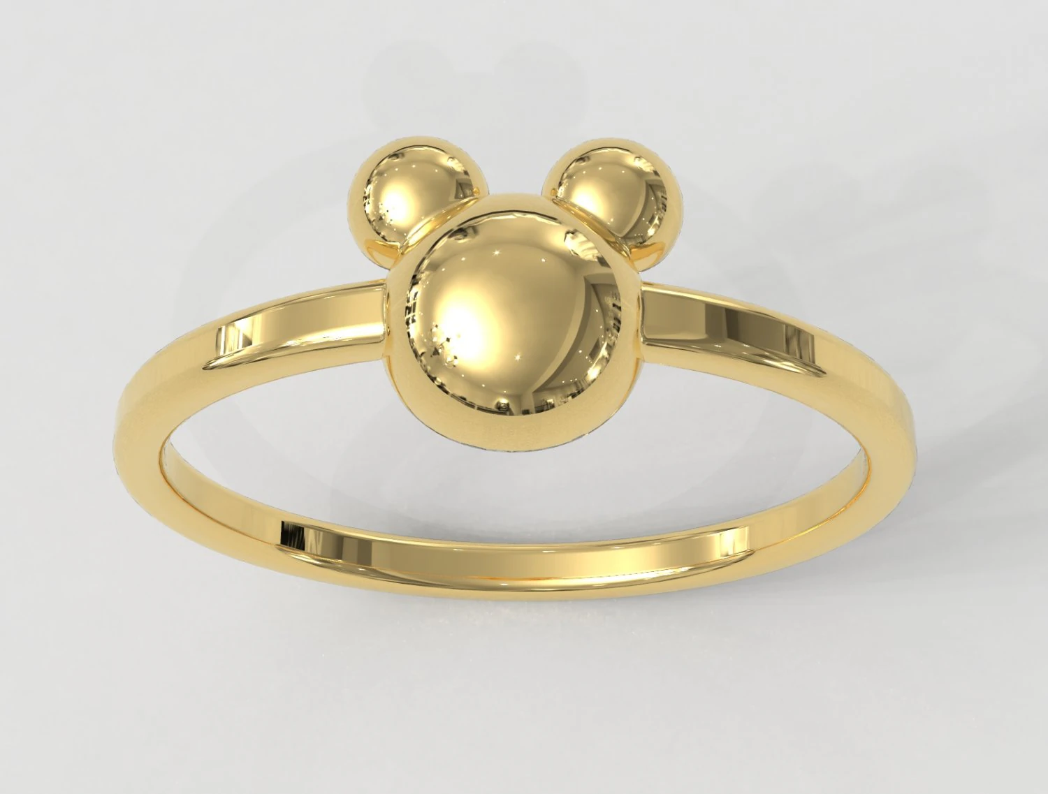 Disney Mickey Ring 3D Print Model .c4d .max .obj .3ds .fbx .stl .blend 