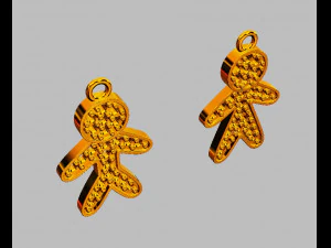 Boy and Girl Pendants 3D Print Model