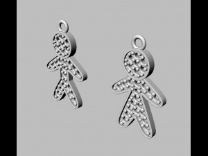 Boy and Girl Pendants 3D Принт Модель